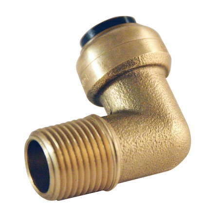 1/2 In. Brass Push-to-Connect X 1/2 In. Male Pipe Thread 90-Degree Elbow